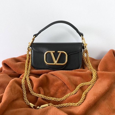 Valentino Loco Small Shoulder Bag In Black Calfskin IAMBS242837