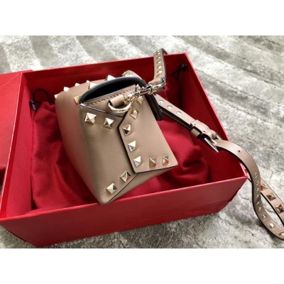 Valentino Mini Rockstud Crossbody Bag In Poudre Calfskin IAMBS242847