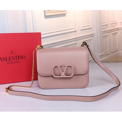 Valentino Small Vsling Shoulder Bag In Nude Calfskin IAMBS243000